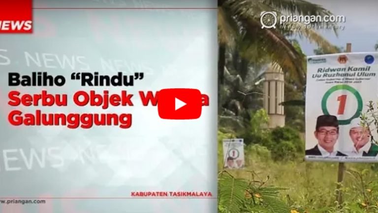 Baliho “Rindu” Serbu Objek Wisata Galunggung