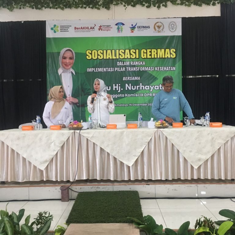 Nurhayati Effendi Kampanyekan Germas kepada Masyarakat Tasikmalaya