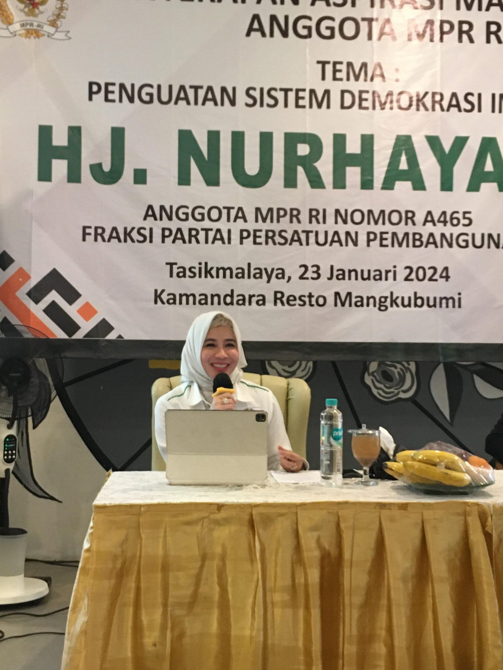 Nurhayati Kampanyekan Ganjar-Mahfud Sambil Sosialisasi Penguatan Sistem Demokrasi