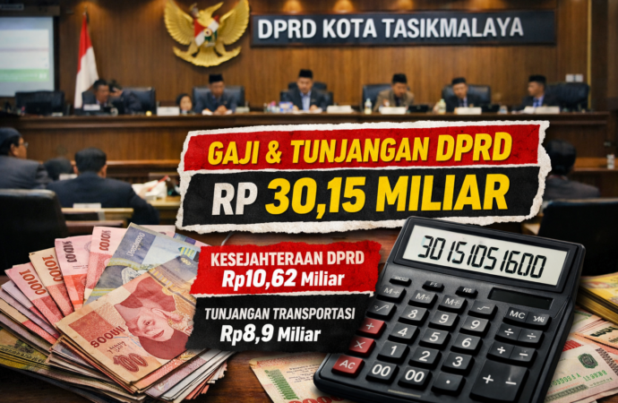 Gaji dan Tunjangan DPRD Kota Tasikmalaya Tembus Rp30 Miliar, Warga Pertanyakan Kinerja Wakil Rakyat