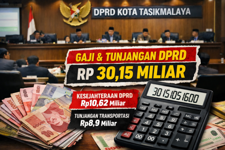 Gaji dan Tunjangan DPRD Kota Tasikmalaya Tembus Rp30 Miliar, Warga Pertanyakan Kinerja Wakil Rakyat